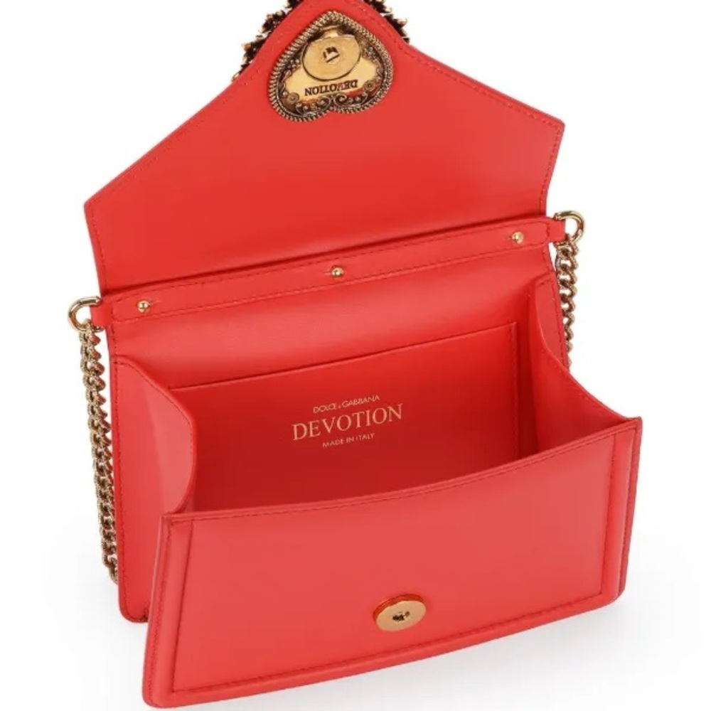 Dolce & Gabbana Coral Satchel with Gold Accent - Picture 4 of 5